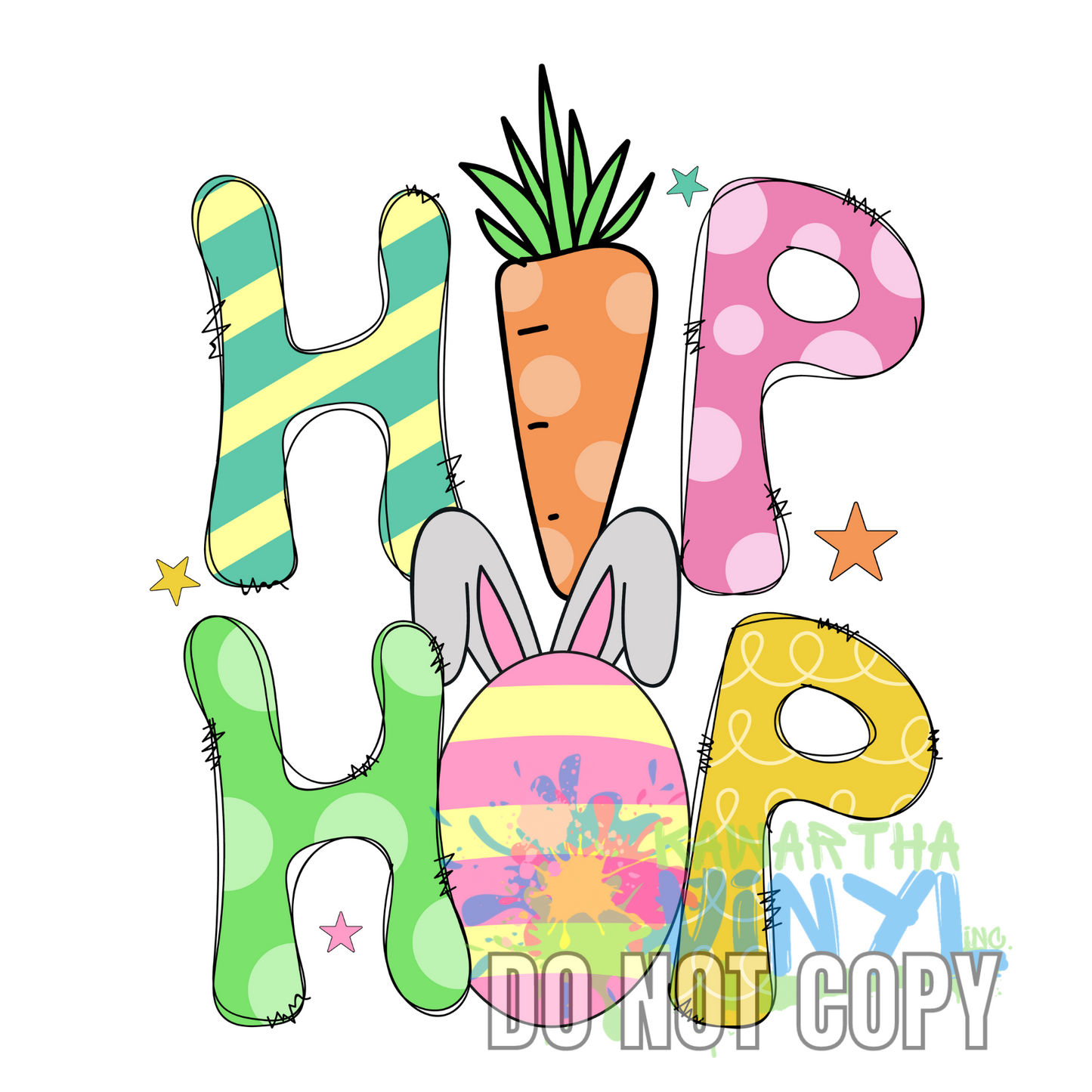Hip Hop Carrot Sublimation Print