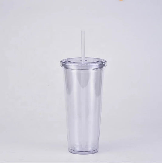 24oz Double Wall Clear Acrylic Tumbler