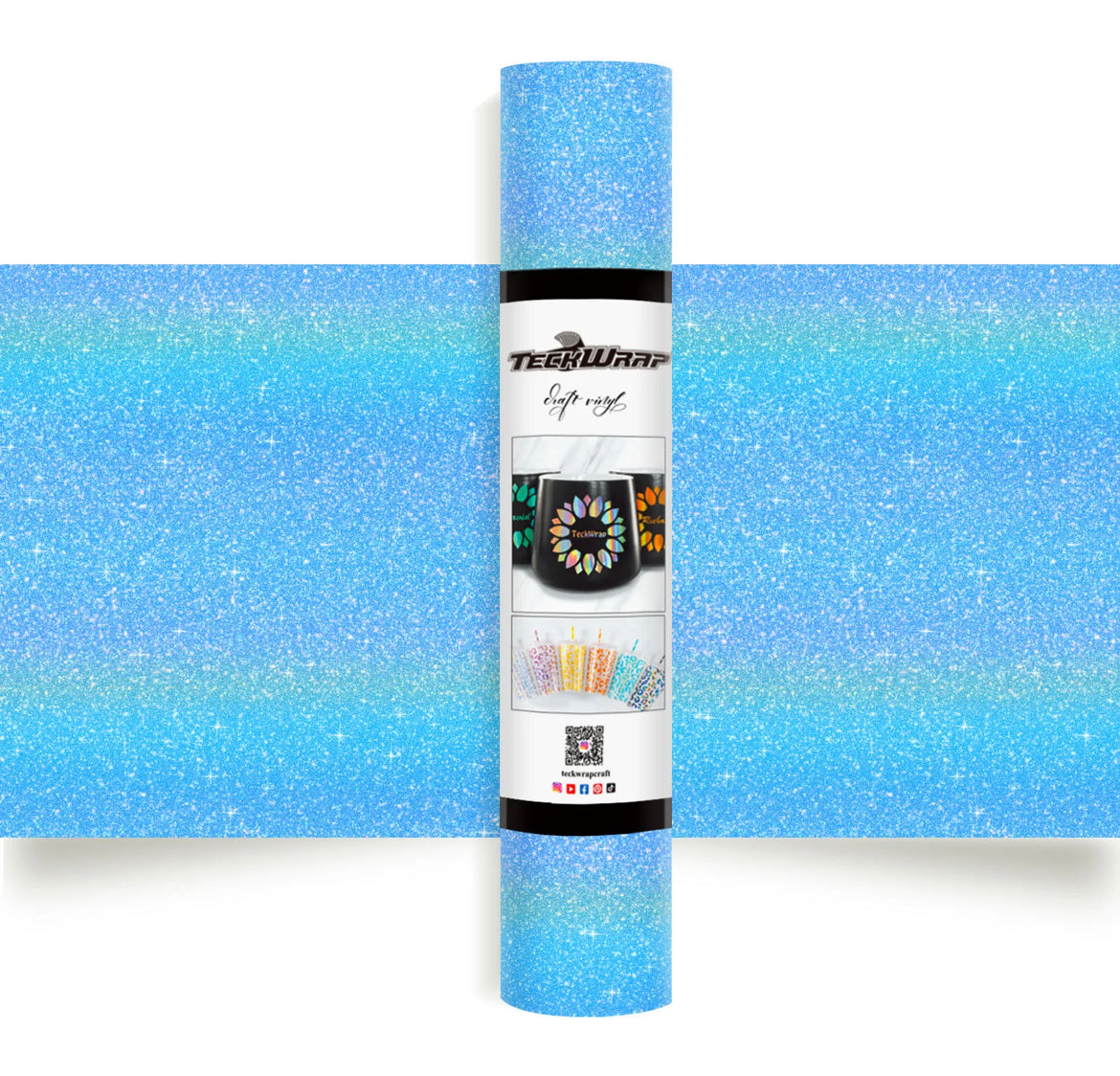 TeckWrap Colourful Glitter Adhesive Vinyl