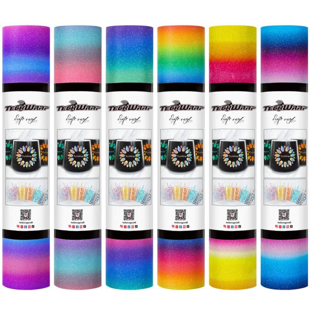 TeckWrap Rainbow Stripes Adhesive Vinyl