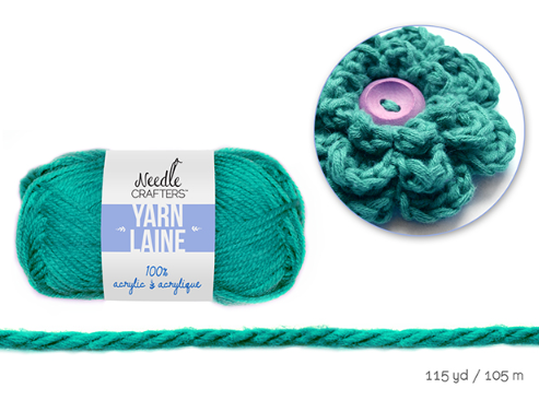 Needlecrafters: 50g Acrylic Yarn Standard Ball Dyed 115yd skeins