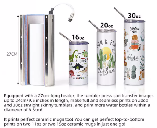 Craft Express Tumbler Heat Press