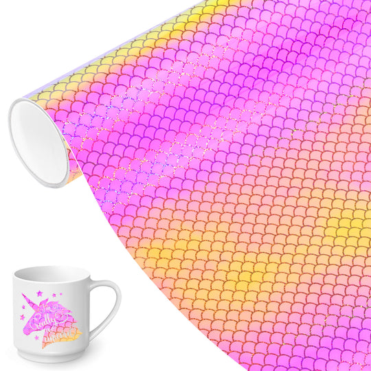 Semi Clear Opal Holographic Permanent Adhesive