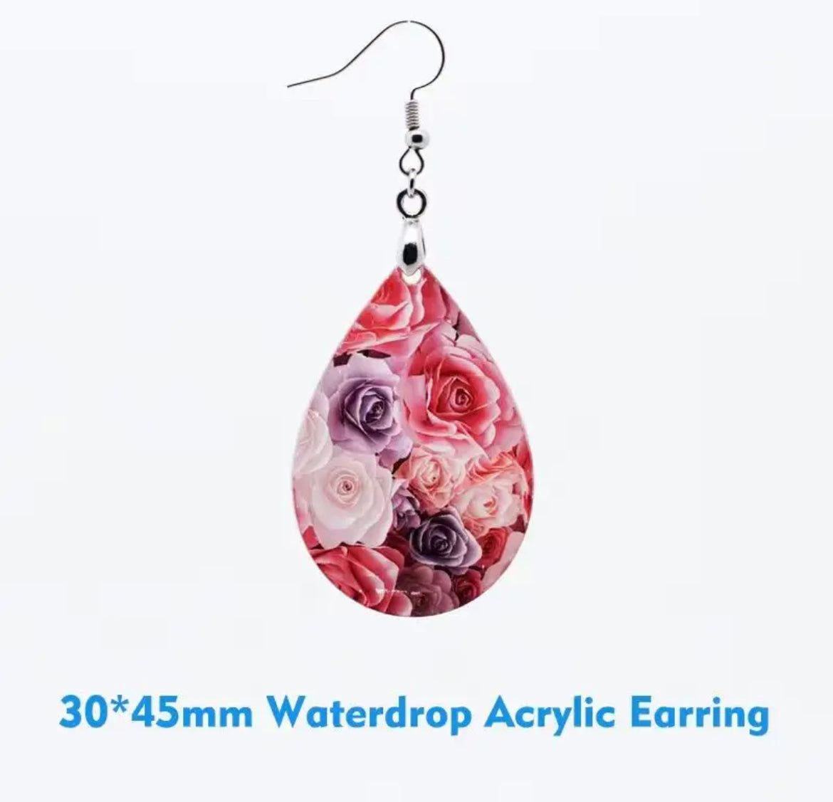 Sublimation Acrylic Waterdrop Earring (2 pk)