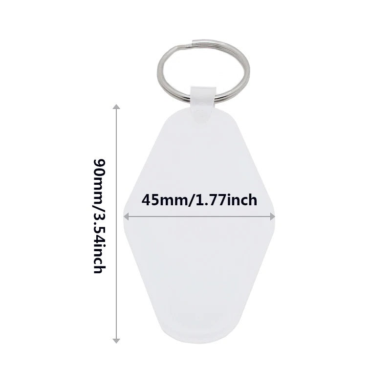 Acrylic Sublimation Motel Keychain