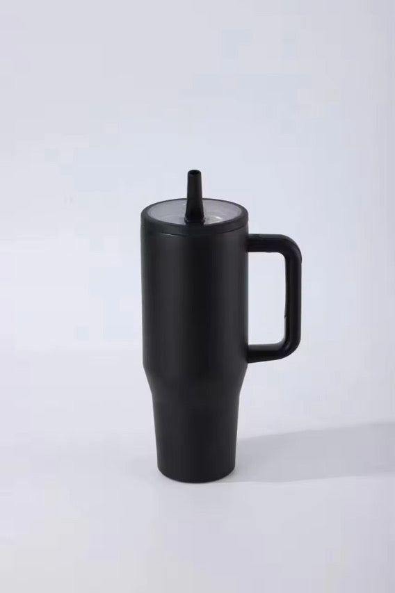 40oz Powder Coated Tumbler with Leakproof lid