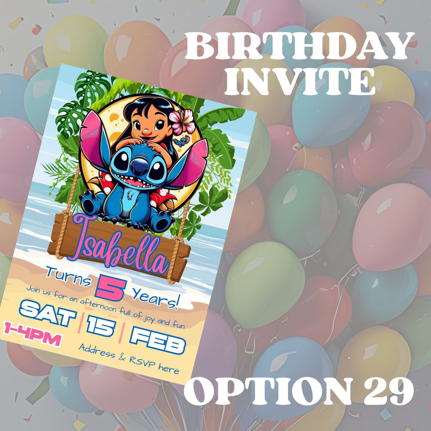 Invitations (Birthday)