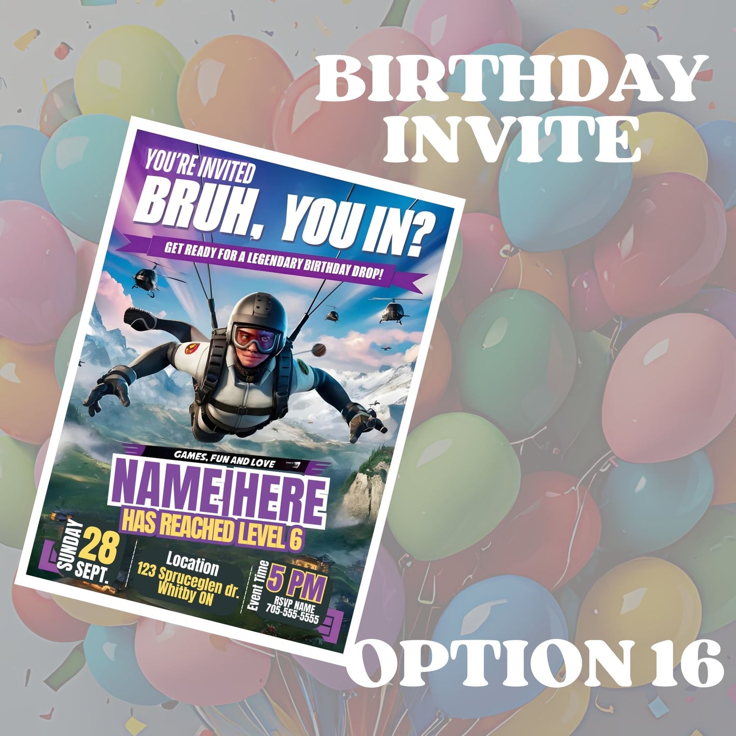 Invitations (Birthday)
