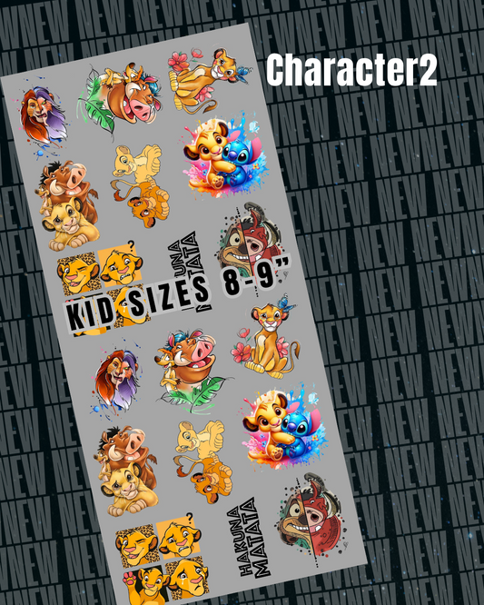 Character2 Pre Made DTF Gang Sheet