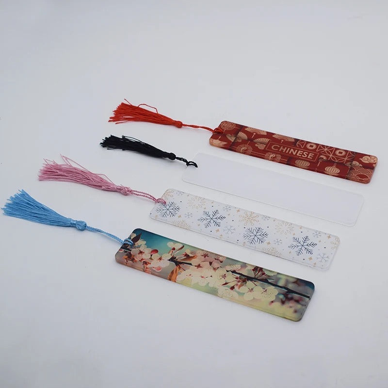 Sublimation acrylic bookmarks