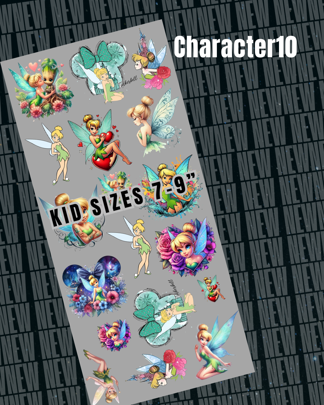 Character10 Pre Made DTF Gang Sheet