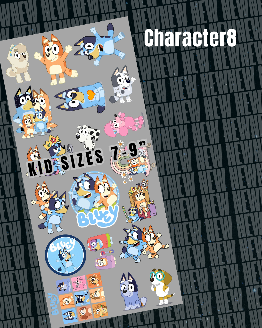 Character8 Pre Made DTF Gang Sheet