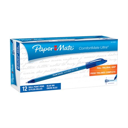 Paper Mate ComfortMate Triangular Ink Pens - Medium Pen Point 12 PK