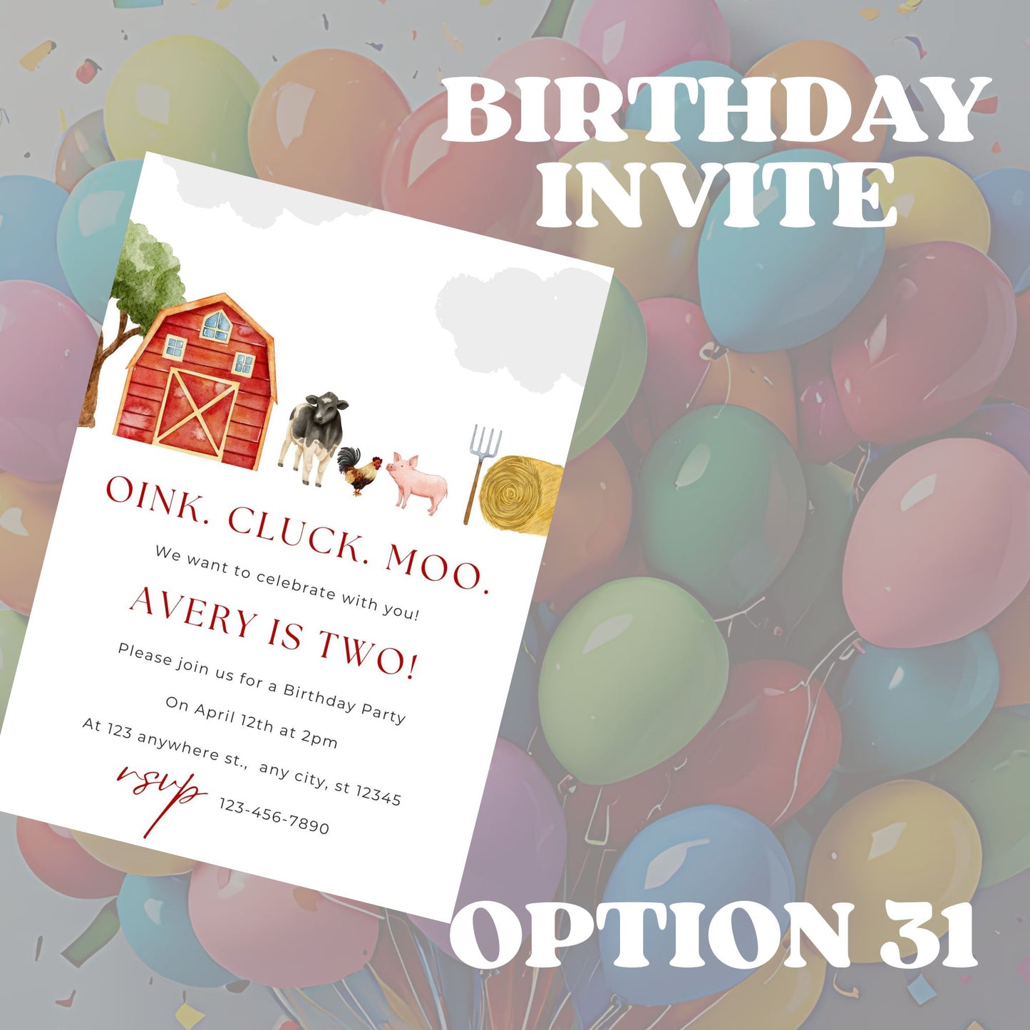 Invitations (Birthday)