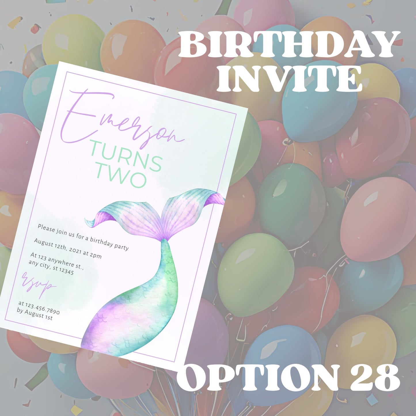 Invitations (Birthday)
