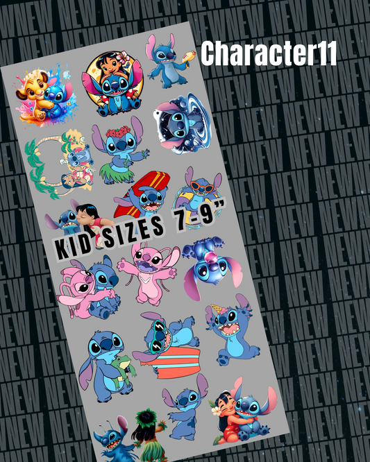 Character11 Pre Made DTF Gang Sheet