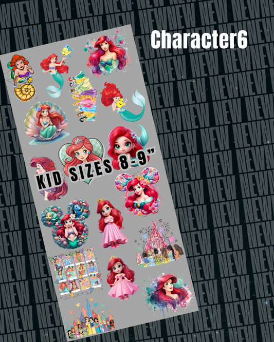 Character6 Pre Made DTF Gang Sheet
