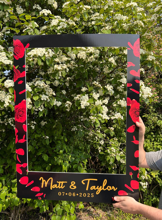 Coroplast event Polaroid frames