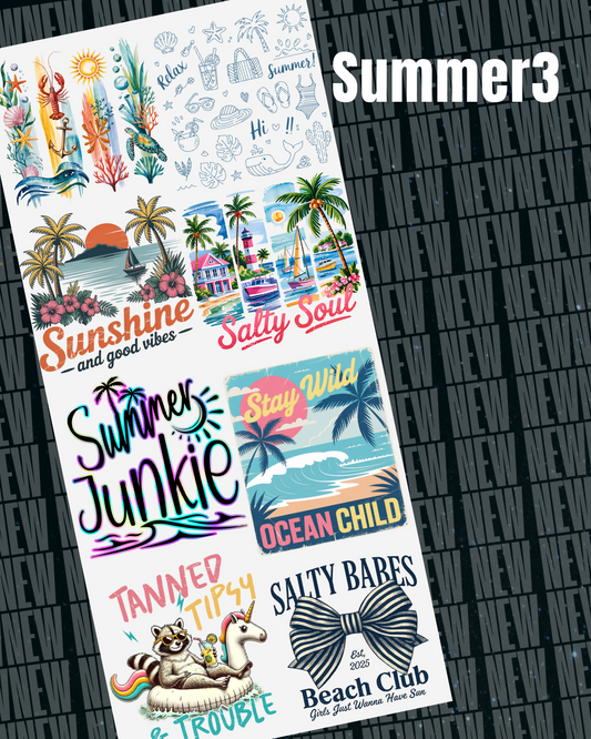 Summer3 Pre Made DTF Gang Sheet