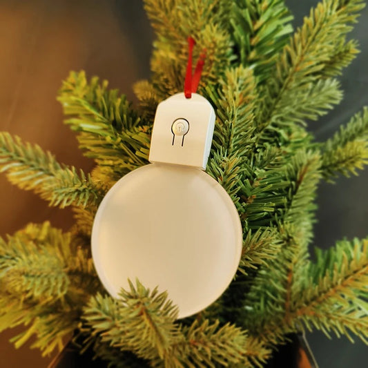 Sublimation Acrylic LED Bulb Christmas Ornaments