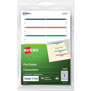 Avery file folder labels