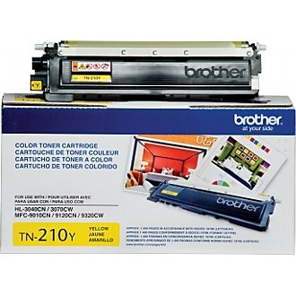 Brother TN210Y Yellow Toner Cartridge, Standard Yield