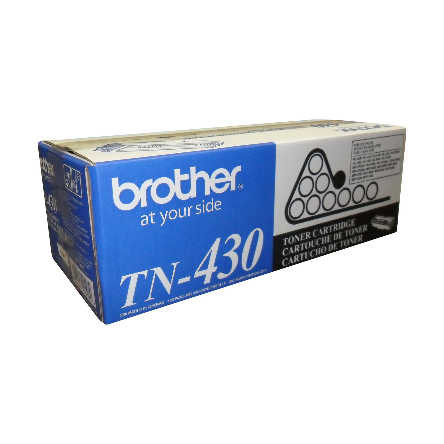 Brother TN430 Black Toner Cartridge, Standard Yield