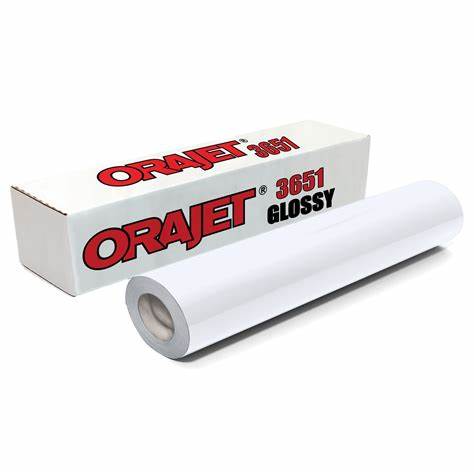 Orajet 3651 White Printable Adhesive Vinyl 20"