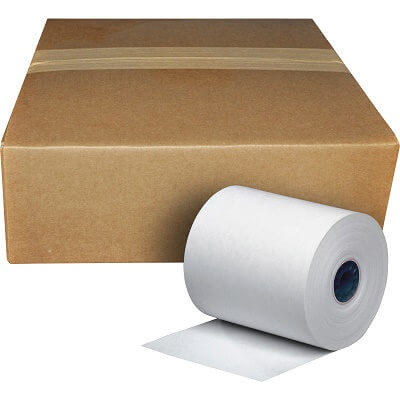 3" X 3" Premium 1 Ply Bond Paper Rolls - 50 Rolls