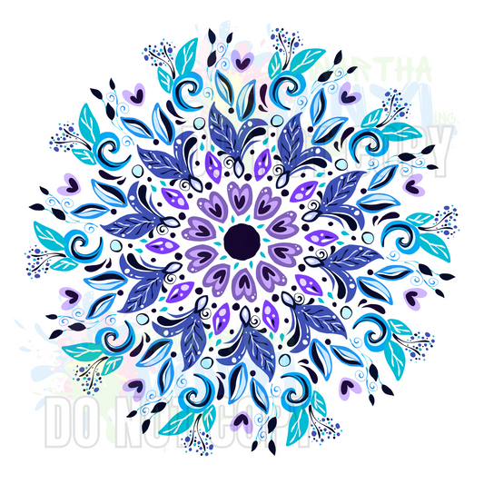 Abstract floral 2 Wind Spinner Sublimation Print