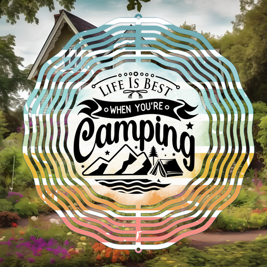 Camping Wind Spinner Digital File