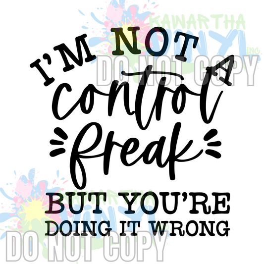Doing it wrong BW Sublimation Print