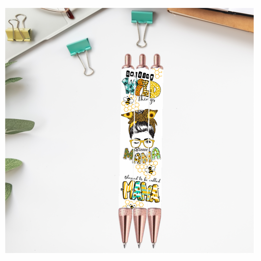 Mama sunflower bee PEN Wrap Sublimation Print