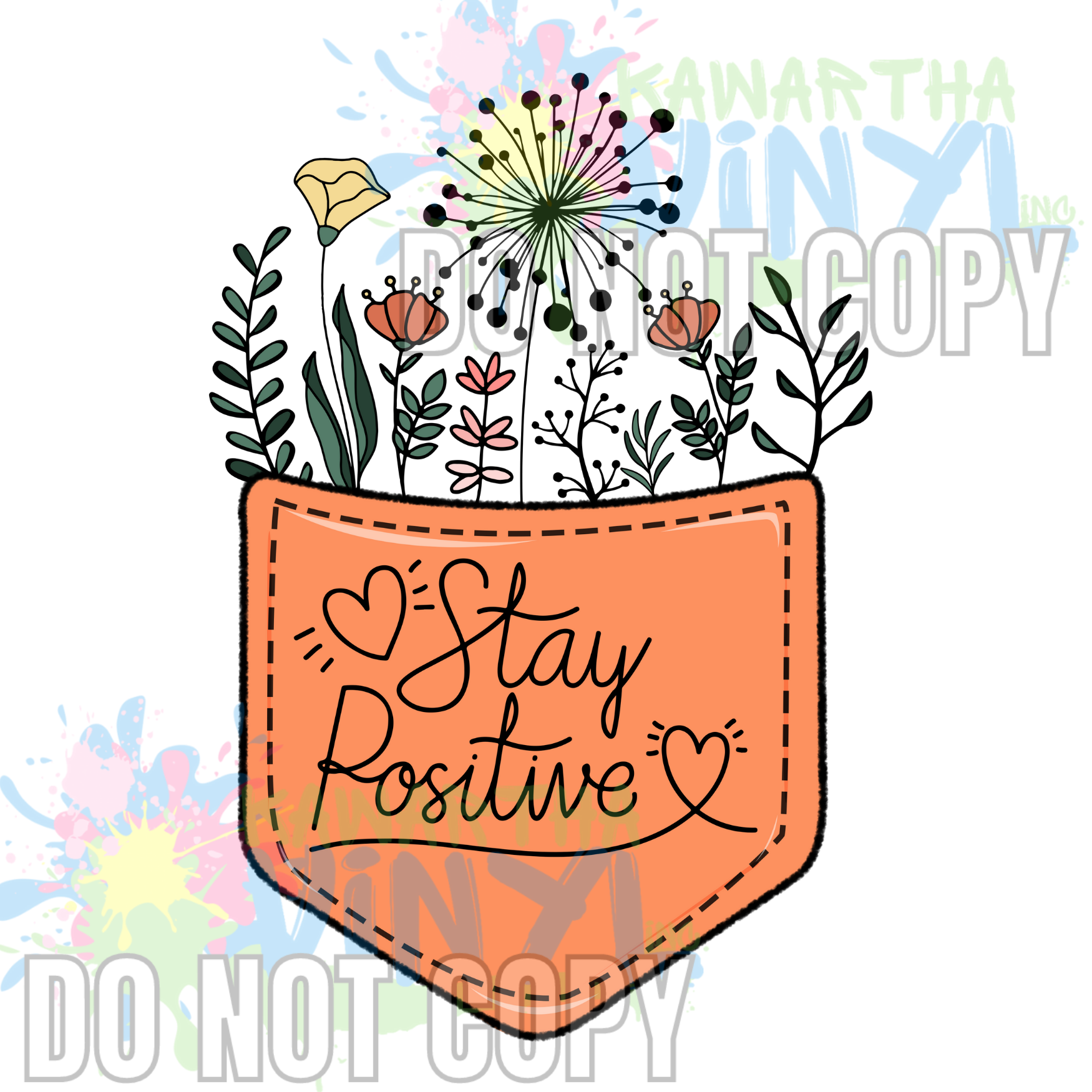Positive Pocket Sublimation Print – Kawartha Vinyl Inc.