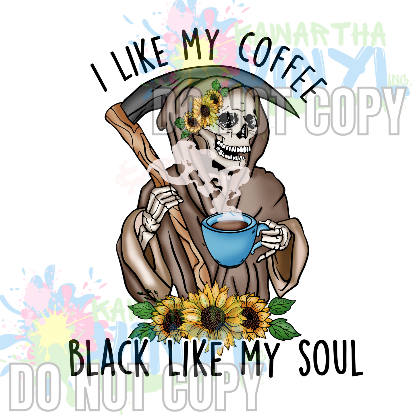 Black Like my Soul Sublimation Print