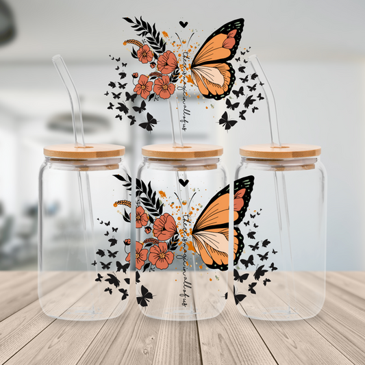 64. Monarch Magic UV DTF Cup Wrap