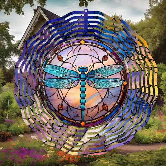 Dragonfly Wind Spinner Sublimation Print