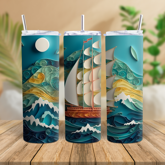 3D0052 Sublimation Tumbler Print