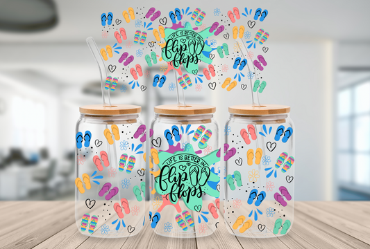 Life is Better in Flip Flops 16oz Digital File