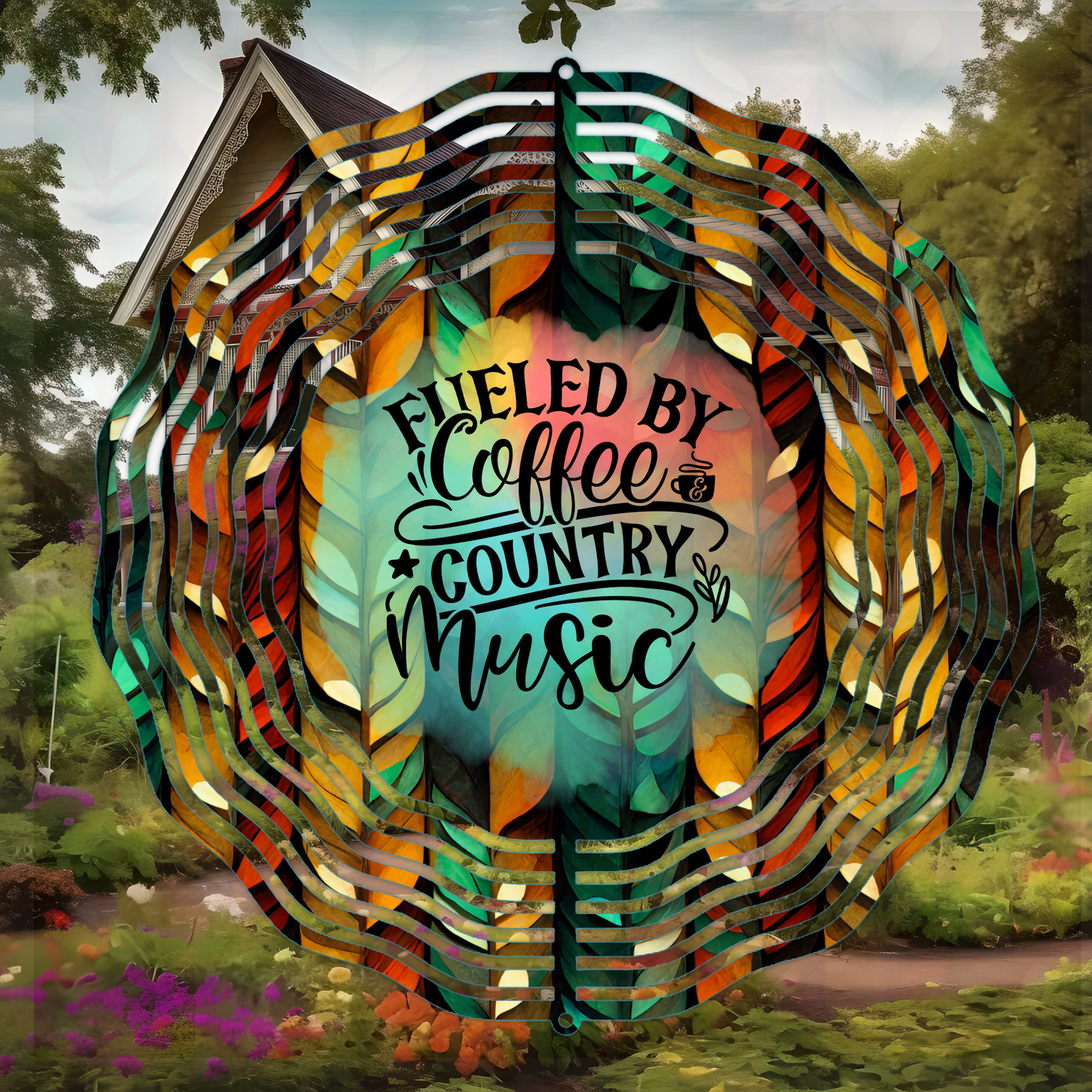 Fueled by Country Music Wind Spinner Digital File