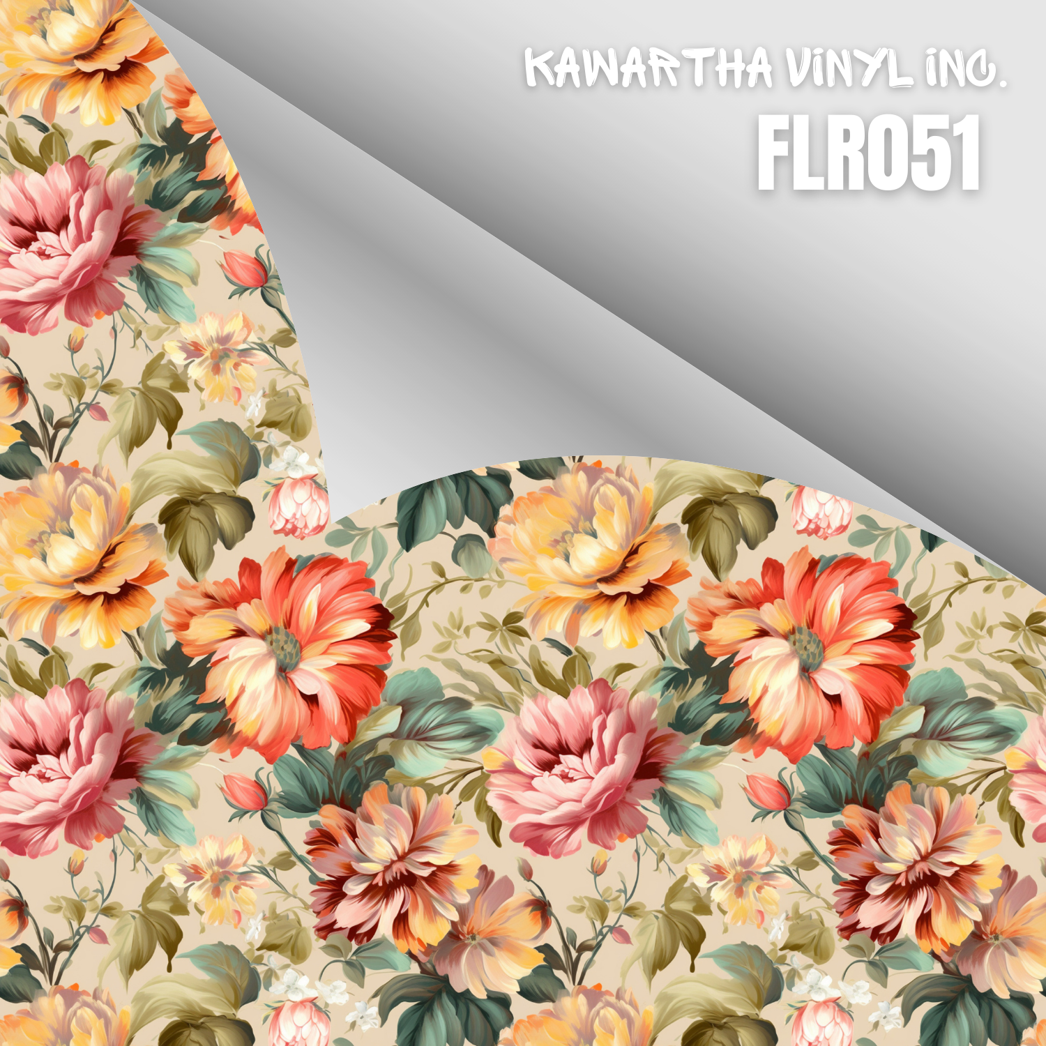 FLR051 Adhesive & HTV Patterns – Kawartha Vinyl Inc.