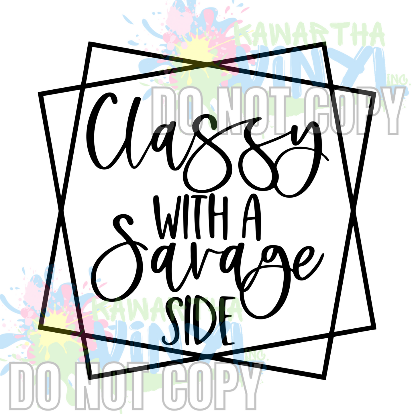 Classy Savage Square Sublimation Print