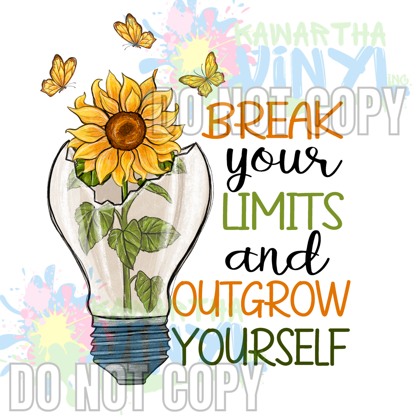 Outgrow Yourself Sublimation Print