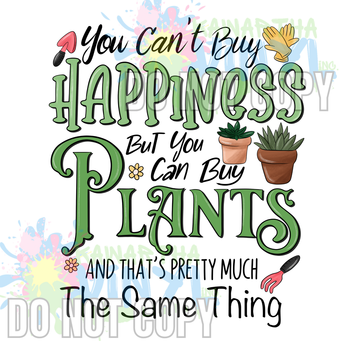 Buy Happiness Plants Sublimation Print