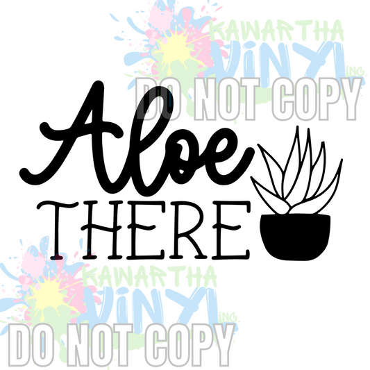 Aloe There BW Sublimation Print