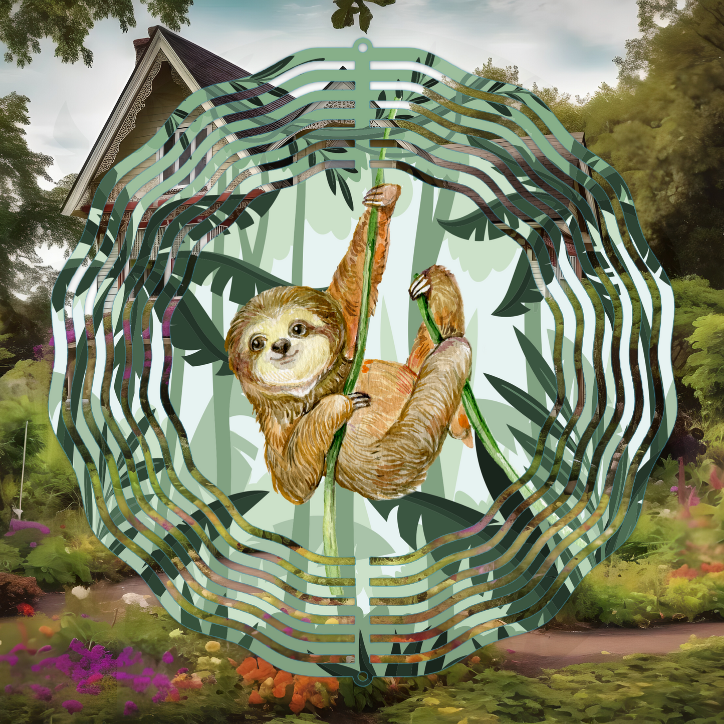 Sloth Wind Spinner Sublimation Print