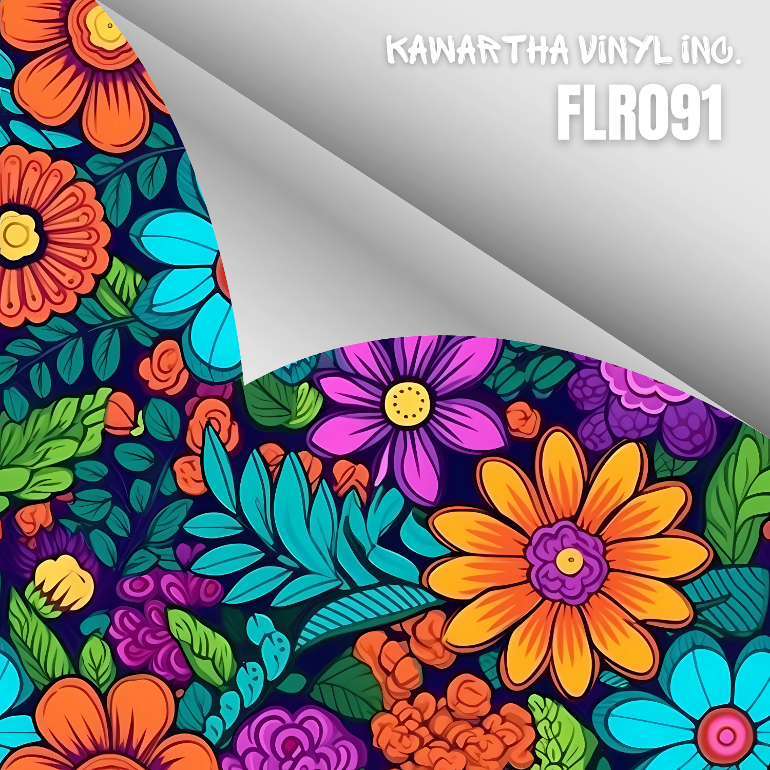 FLR091 Adhesive & HTV Patterns – Kawartha Vinyl Inc.