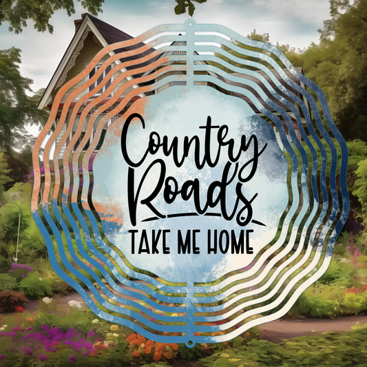 Country Roads Wind Spinner Digital File