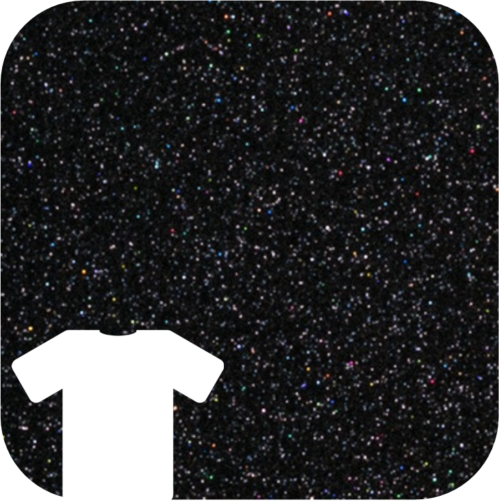 Siser Glitter HTV Galaxy Black Choose Your Length –