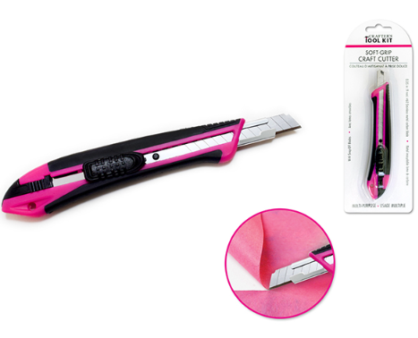 Crafter's Toolkit: Soft-Grip Craft Cutter Multi-Use w/Snap-Off Blades